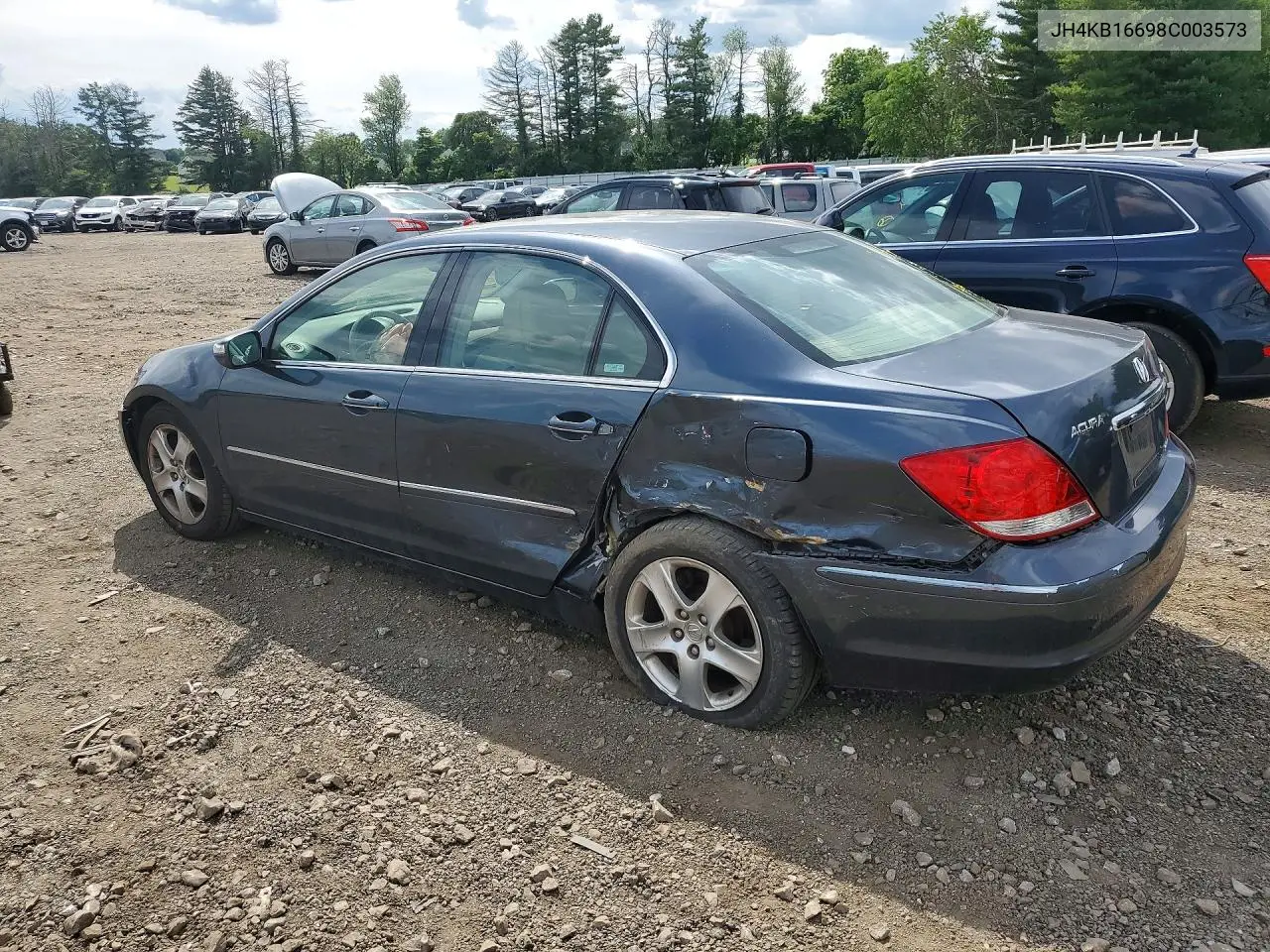 2008 Acura Rl VIN: JH4KB16698C003573 Lot: 55079626