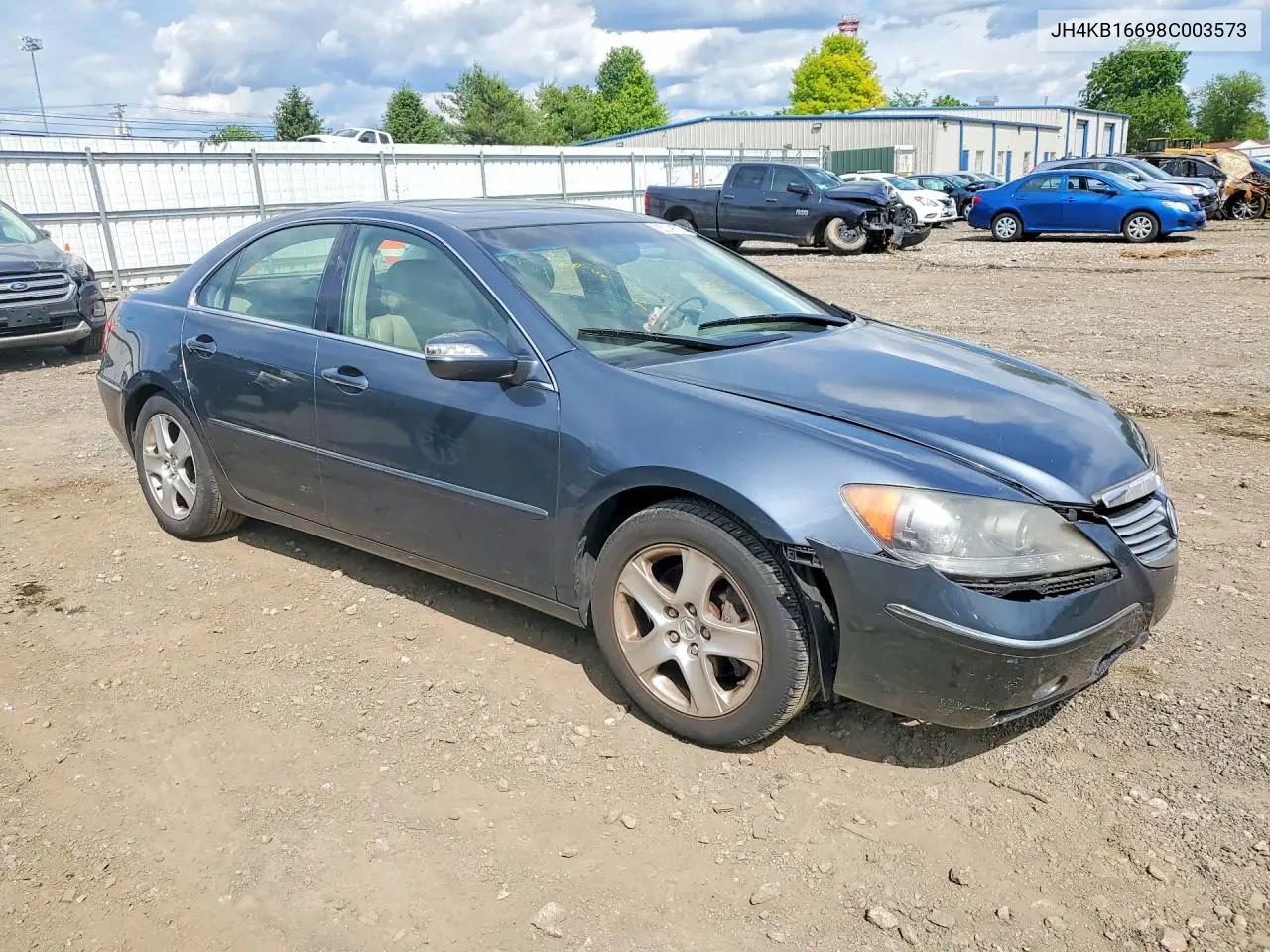 2008 Acura Rl VIN: JH4KB16698C003573 Lot: 55079626