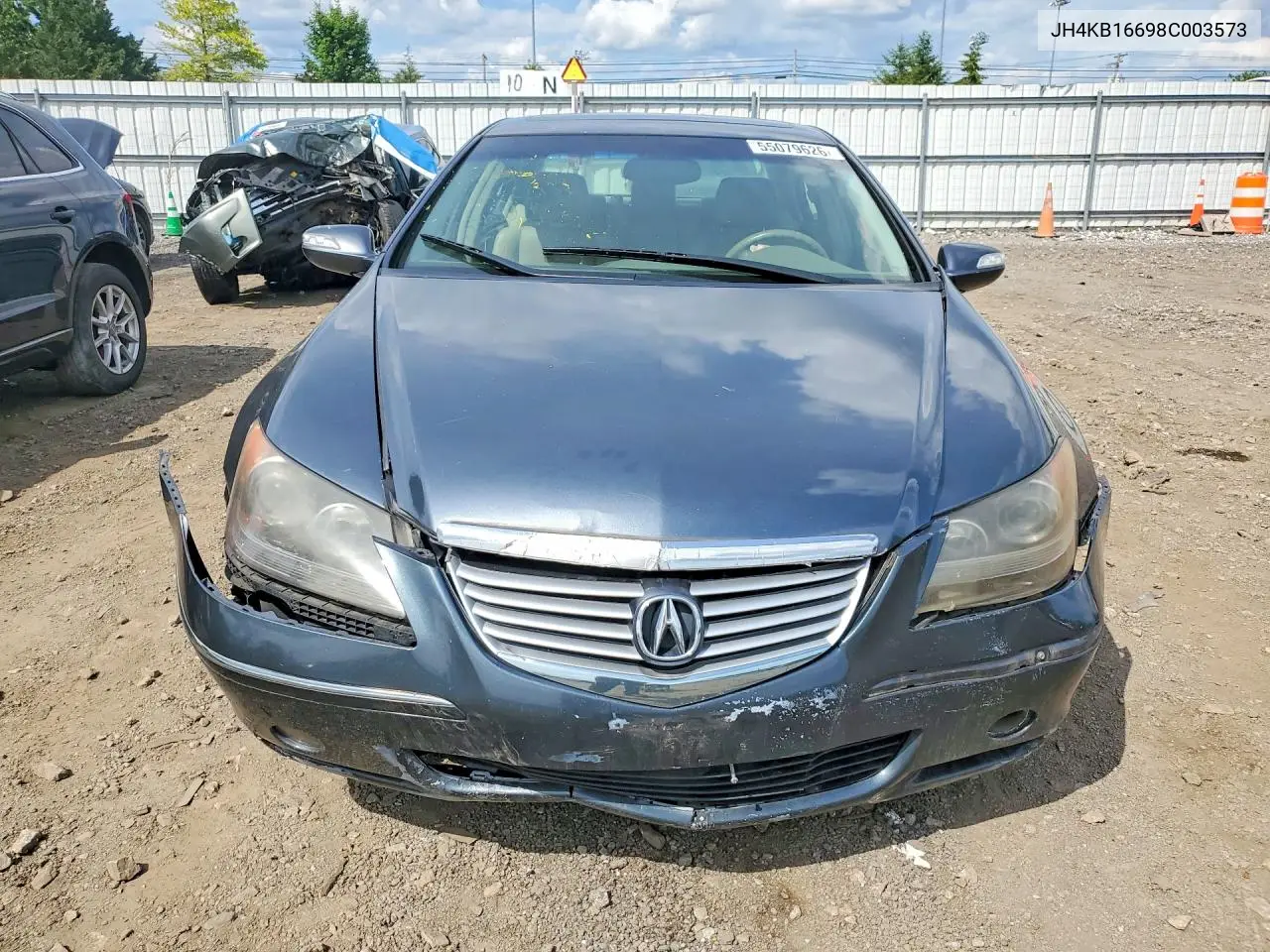 2008 Acura Rl VIN: JH4KB16698C003573 Lot: 55079626