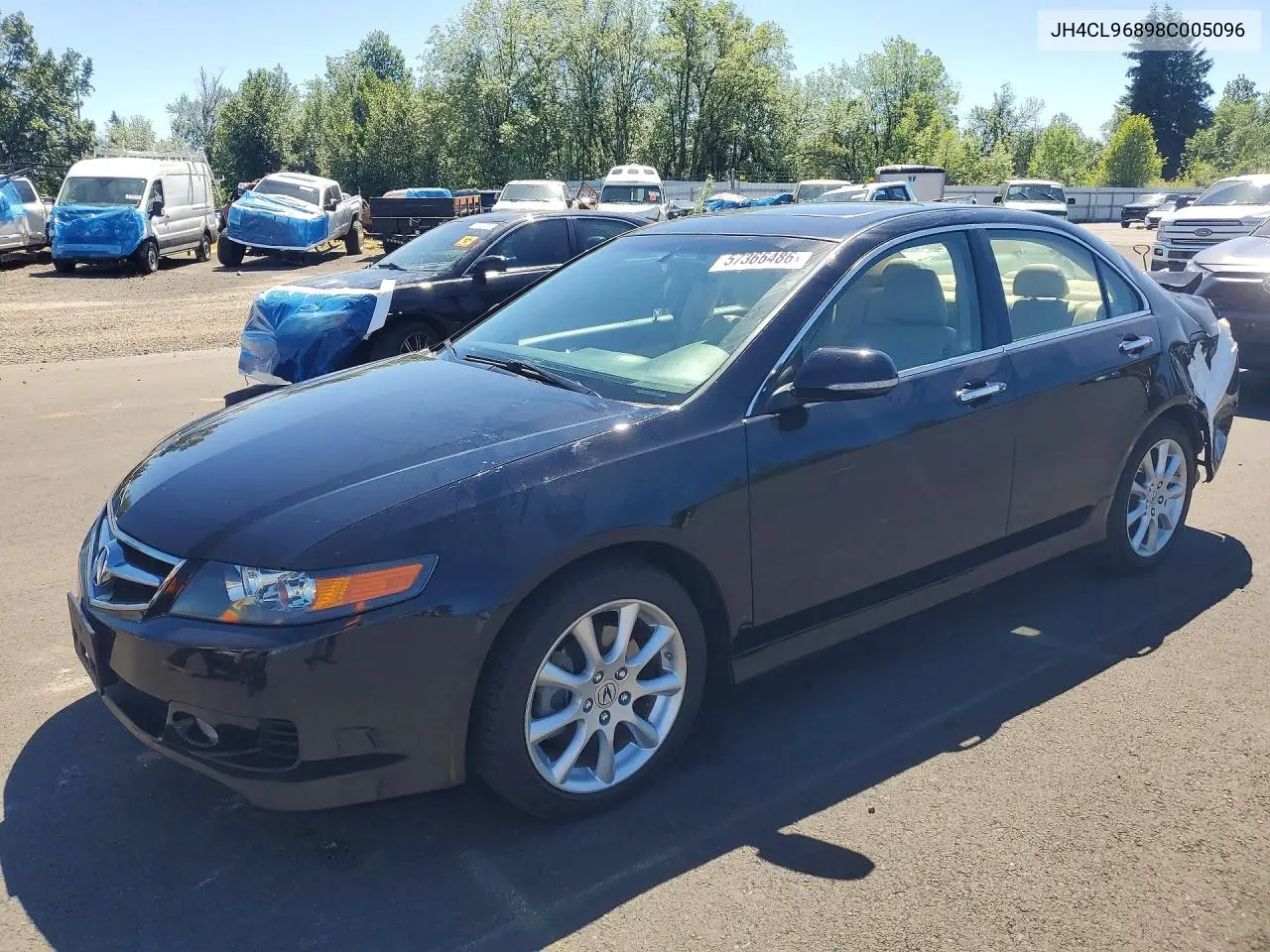 2008 Acura Tsx VIN: JH4CL96898C005096 Lot: 57366486