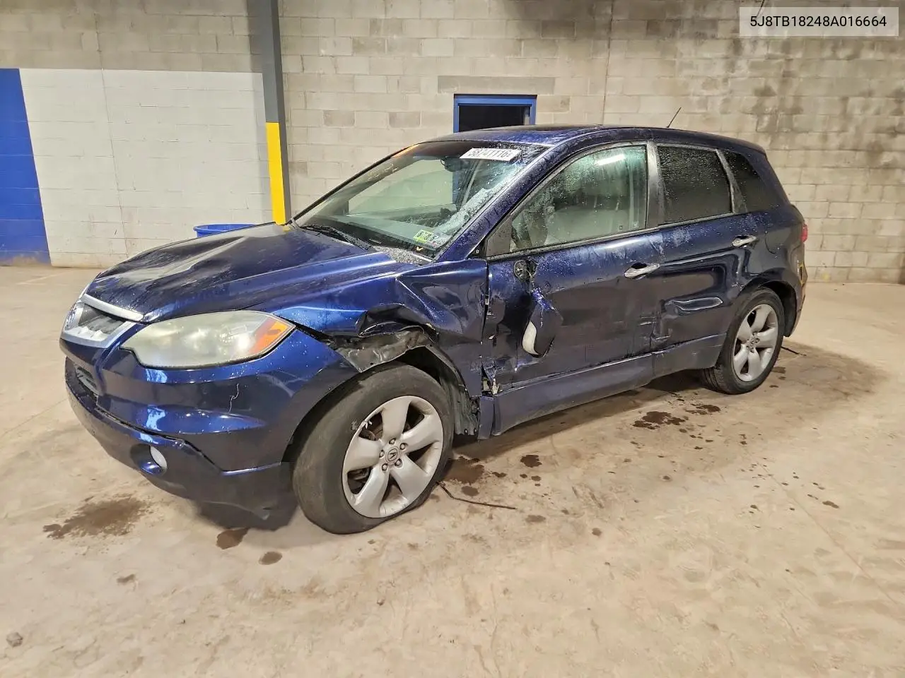 2008 Acura Rdx VIN: 5J8TB18248A016664 Lot: 58741116