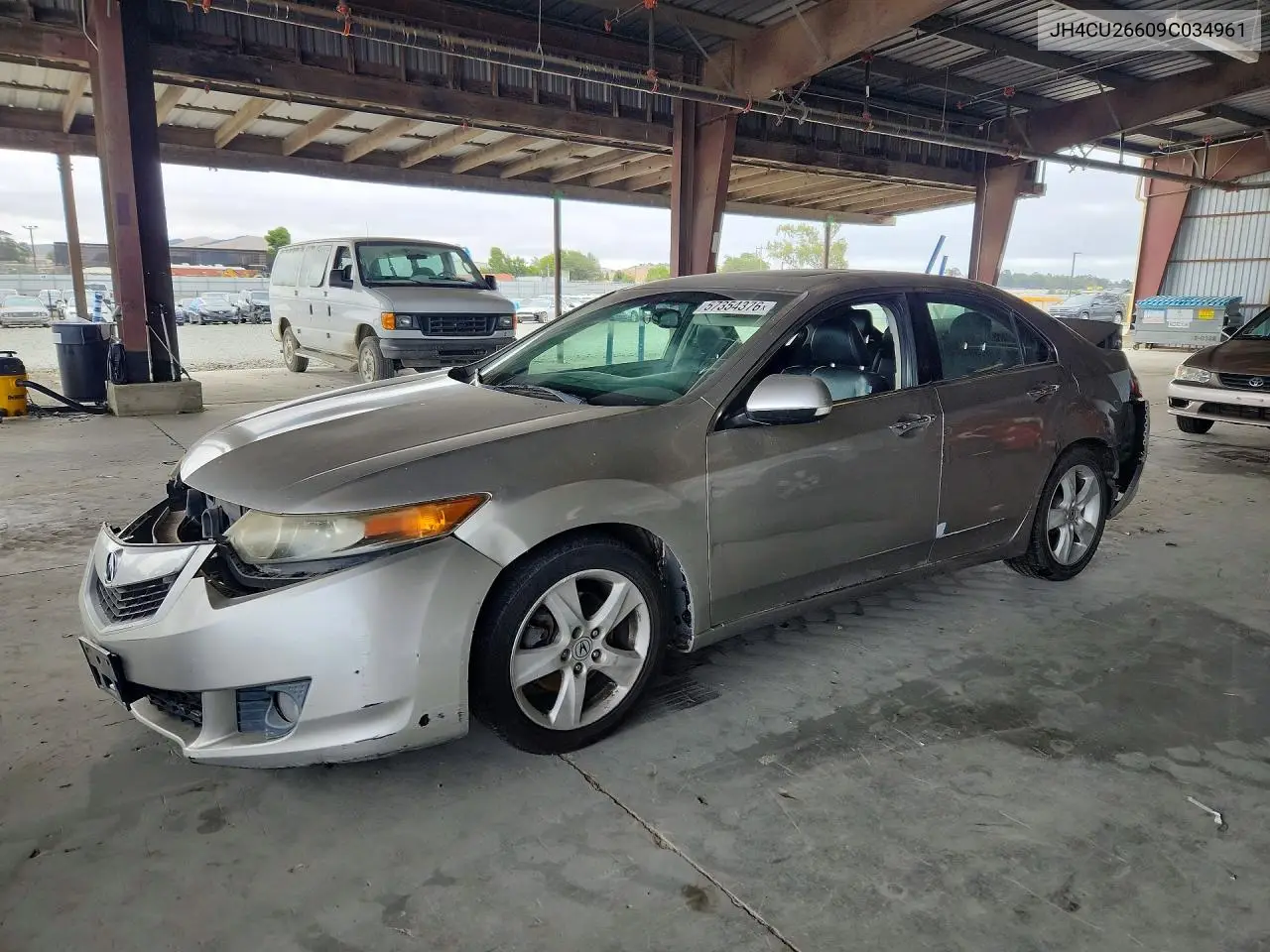 2009 Acura Tsx VIN: JH4CU26609C034961 Lot: 57354376