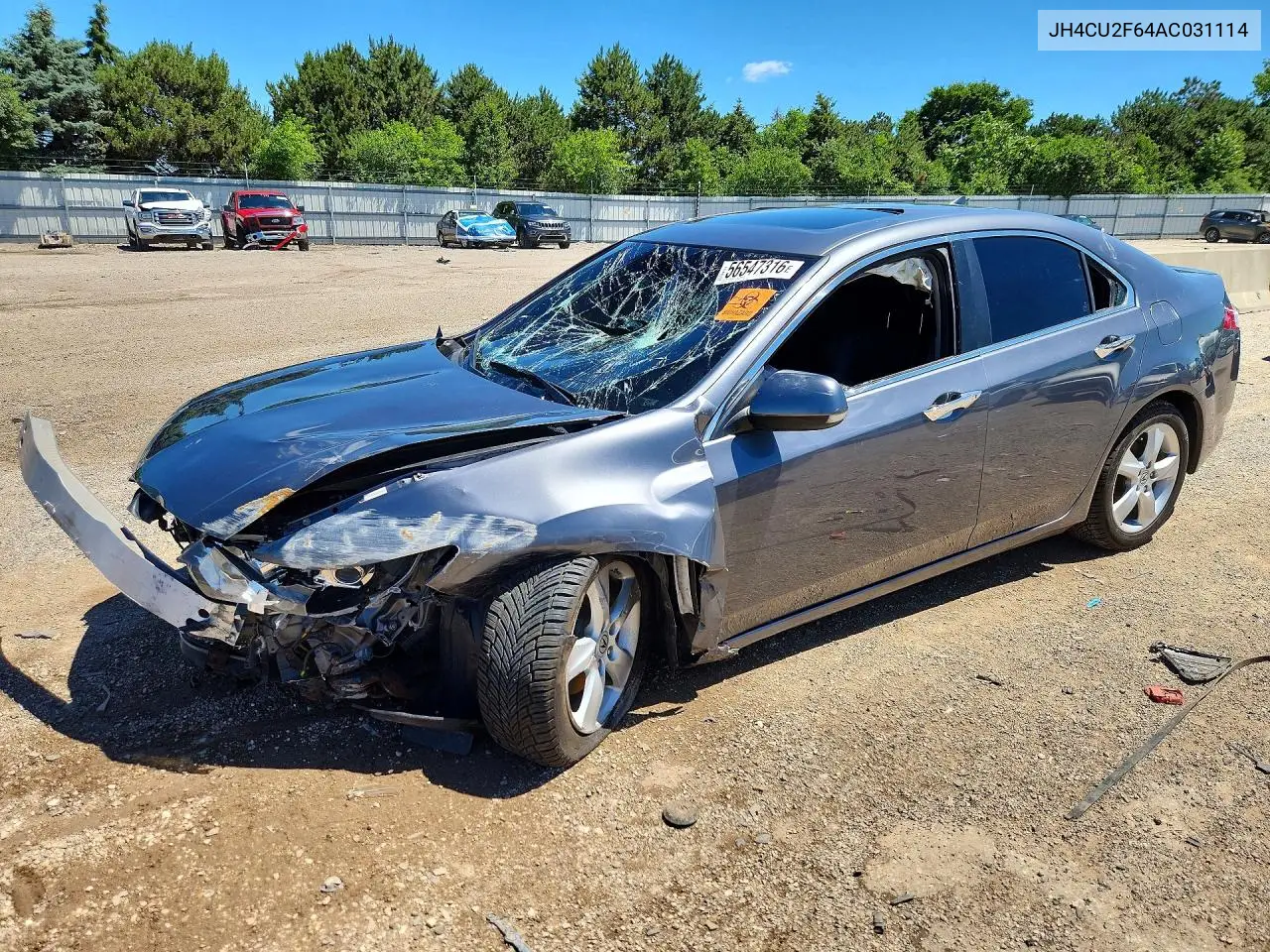 2010 Acura Tsx VIN: JH4CU2F64AC031114 Lot: 56547316
