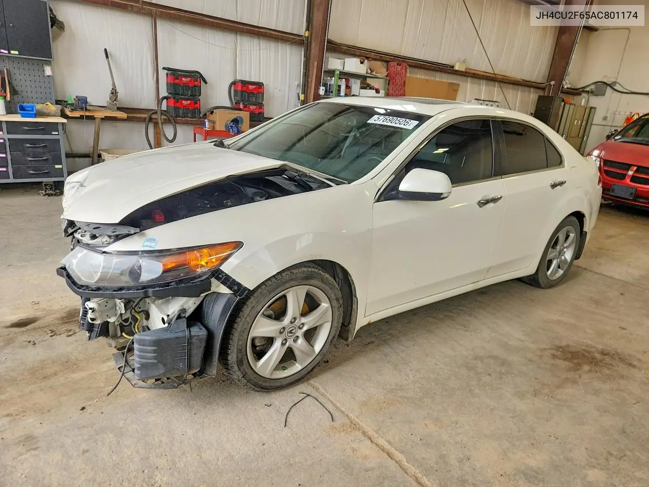 2010 Acura Tsx VIN: JH4CU2F65AC801174 Lot: 57690506