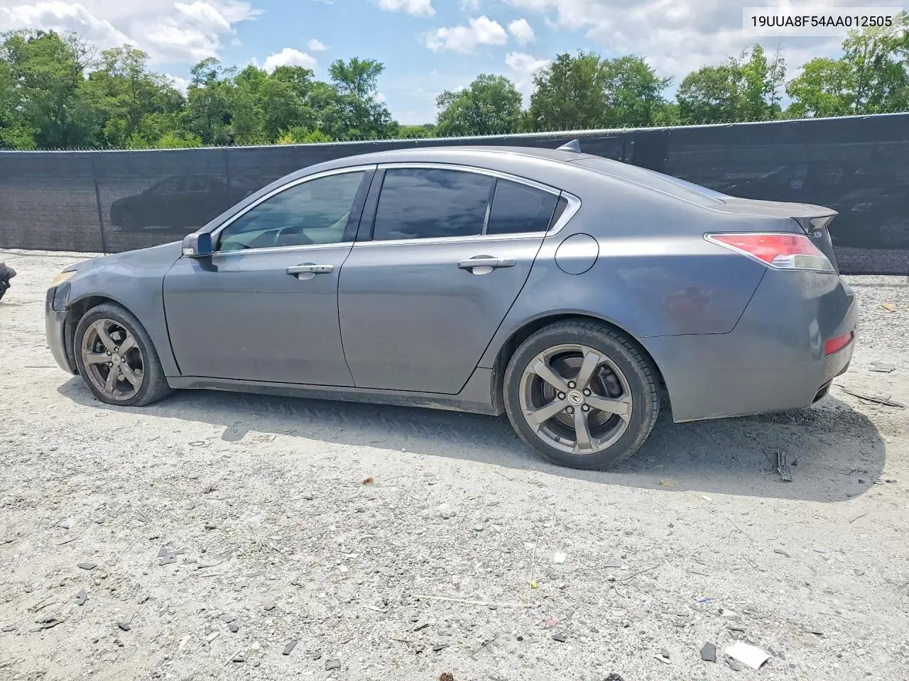 2010 Acura Tl VIN: 19UUA8F54AA012505 Lot: 58070286