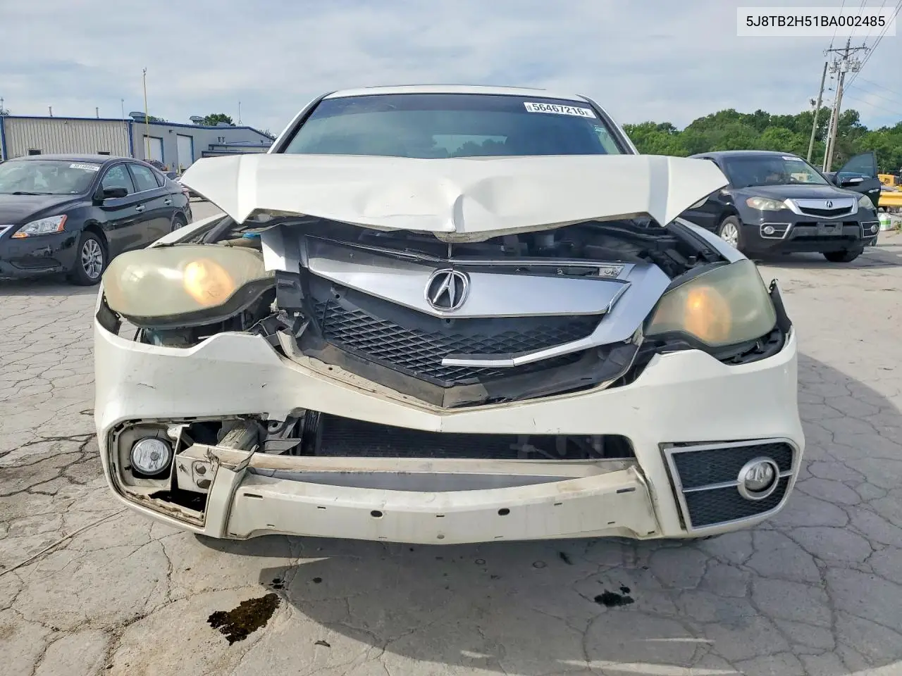 2011 Acura Rdx Technology VIN: 5J8TB2H51BA002485 Lot: 56467216