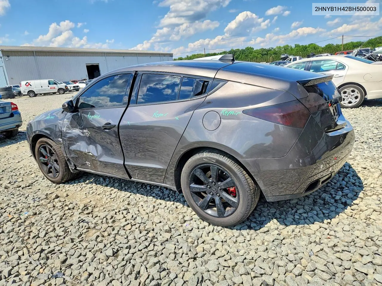 2011 Acura Zdx Technology VIN: 2HNYB1H42BH500003 Lot: 57634446