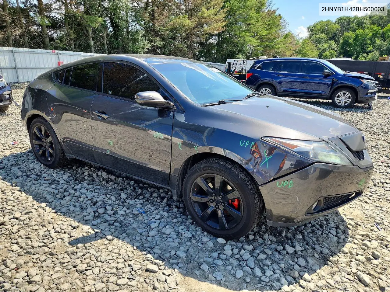 2011 Acura Zdx Technology VIN: 2HNYB1H42BH500003 Lot: 57634446