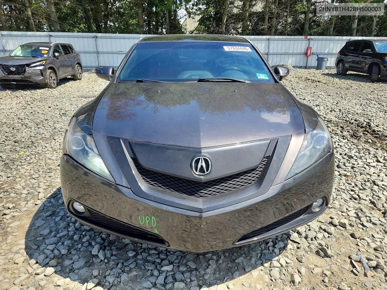 2011 Acura Zdx Technology VIN: 2HNYB1H42BH500003 Lot: 57634446