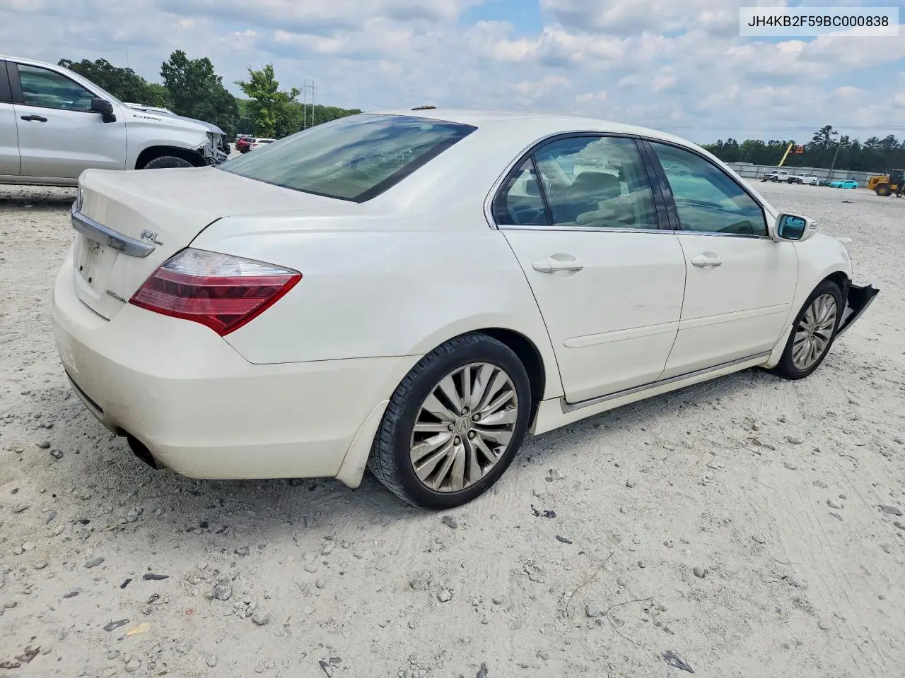 2011 Acura Rl VIN: JH4KB2F59BC000838 Lot: 60247596