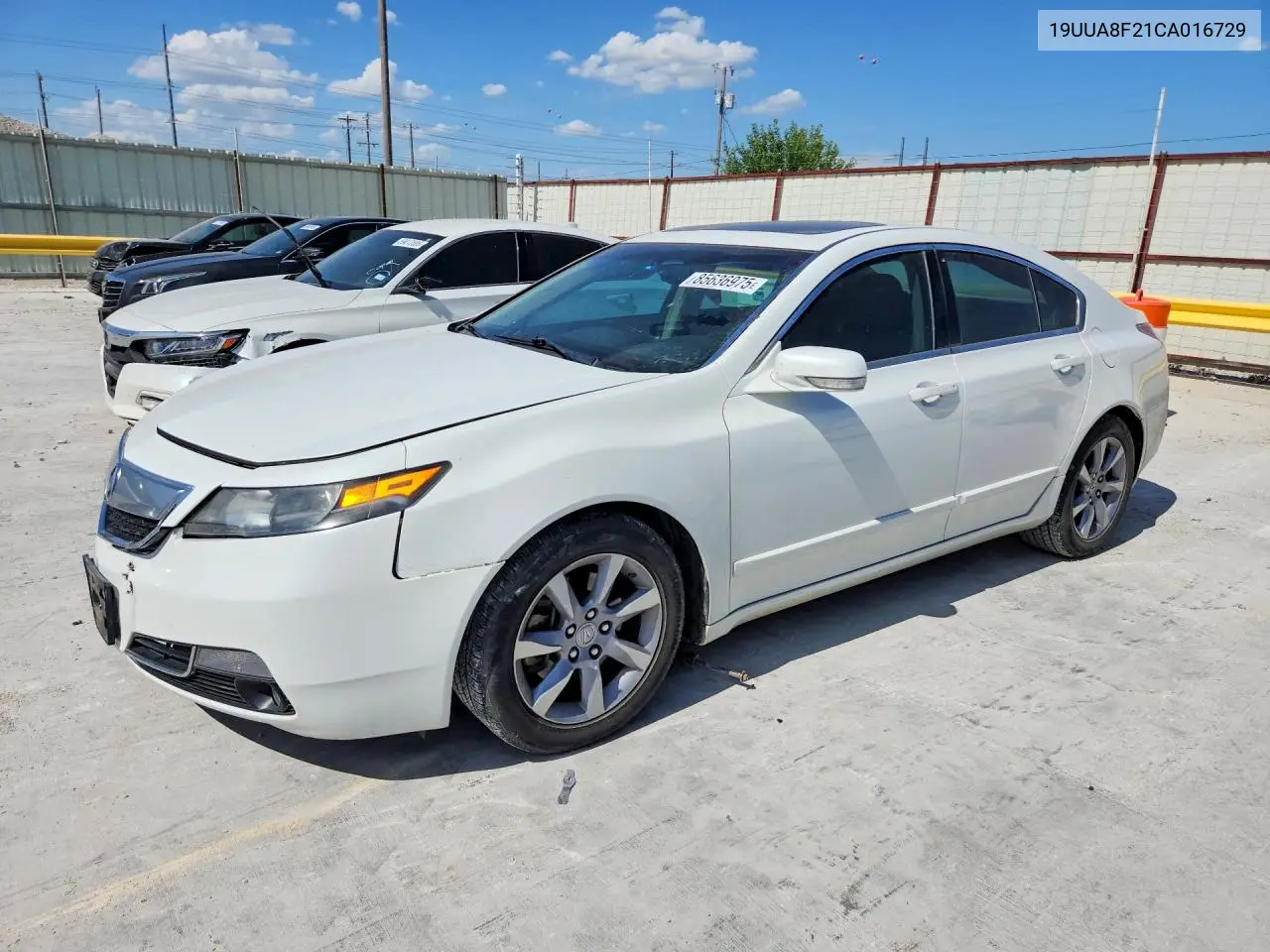 2012 Acura Tl VIN: 19UUA8F21CA016729 Lot: 85636975