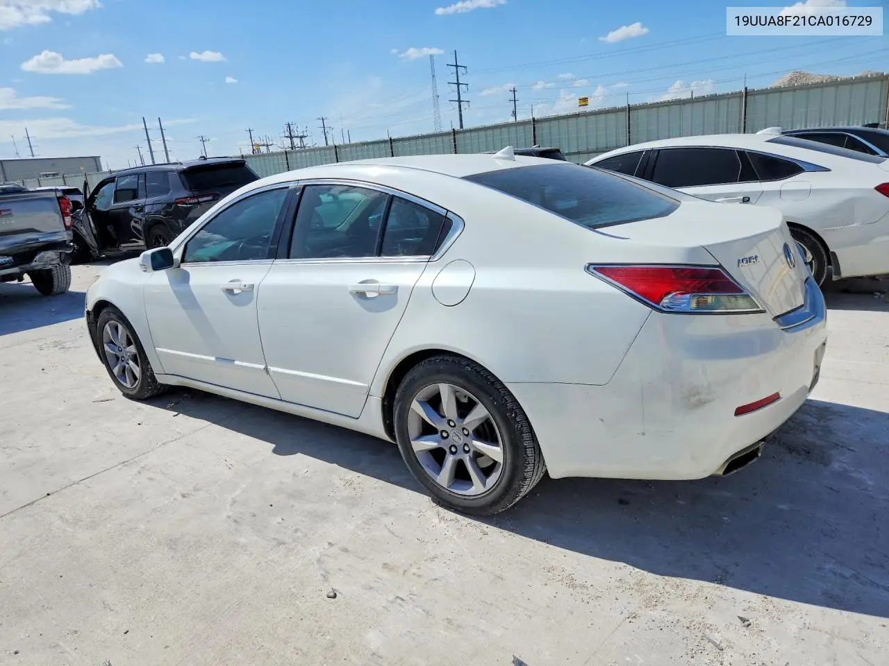 2012 Acura Tl VIN: 19UUA8F21CA016729 Lot: 85636975