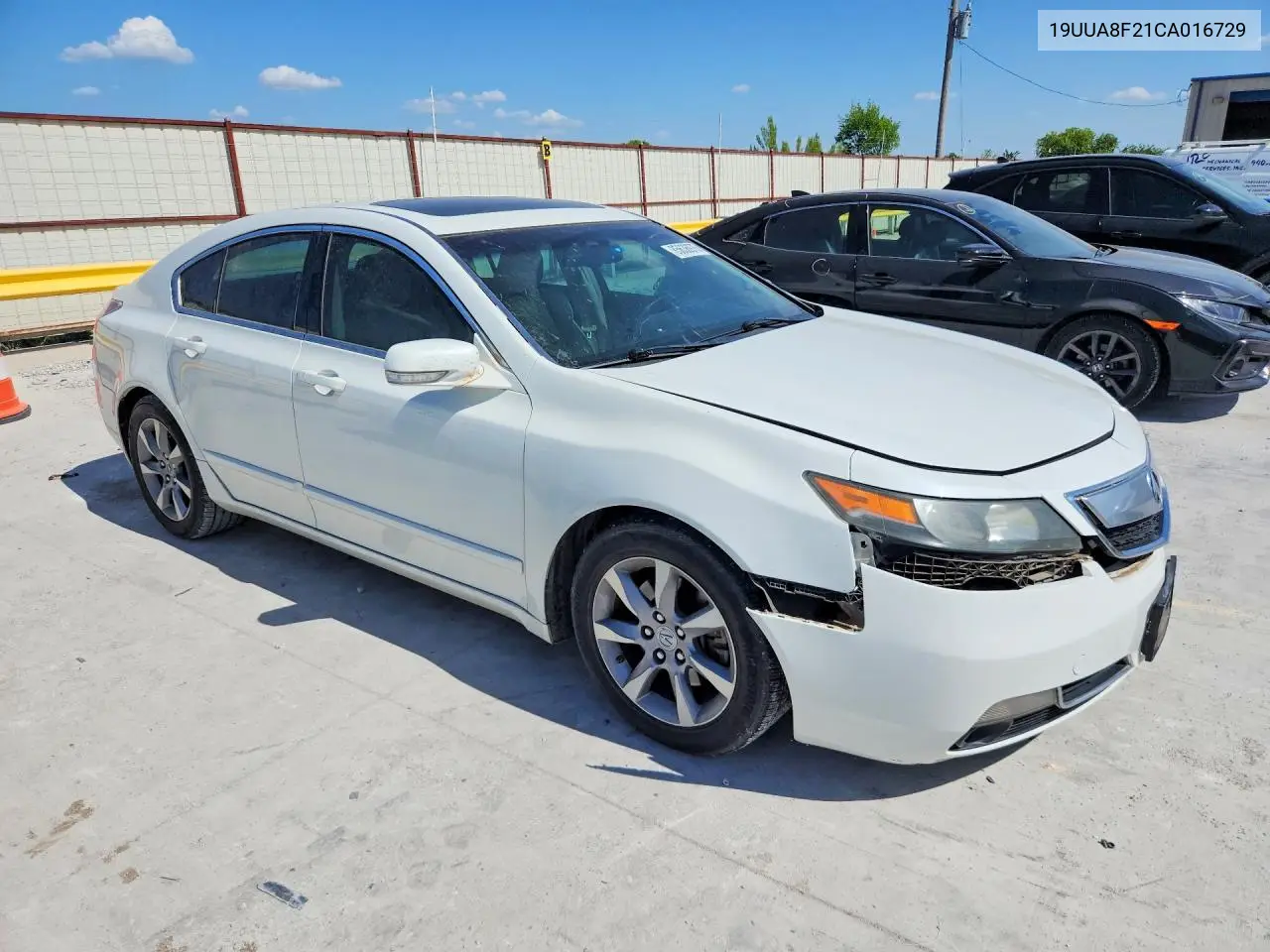 2012 Acura Tl VIN: 19UUA8F21CA016729 Lot: 85636975