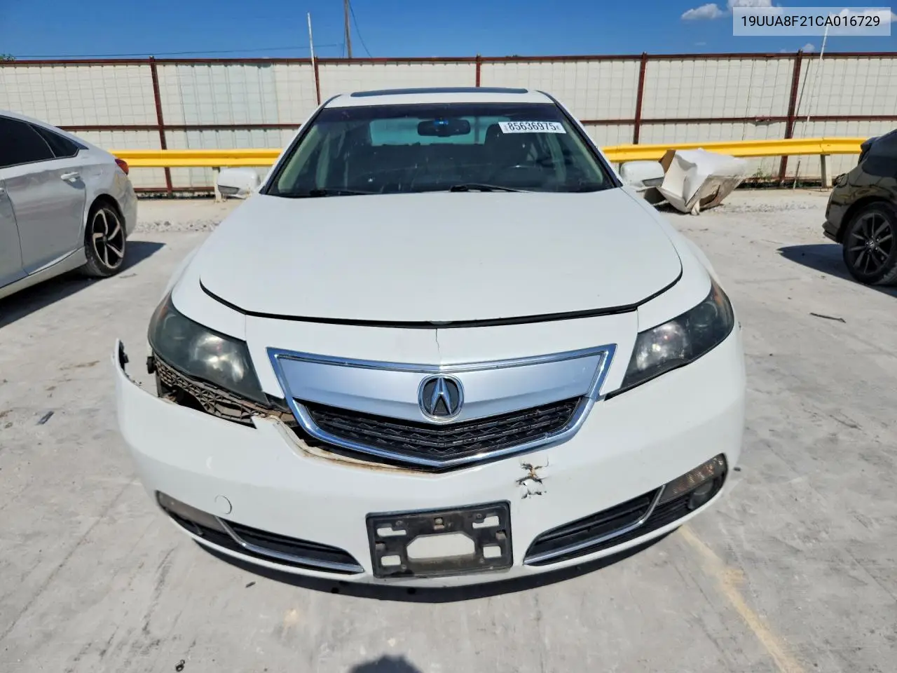 2012 Acura Tl VIN: 19UUA8F21CA016729 Lot: 85636975