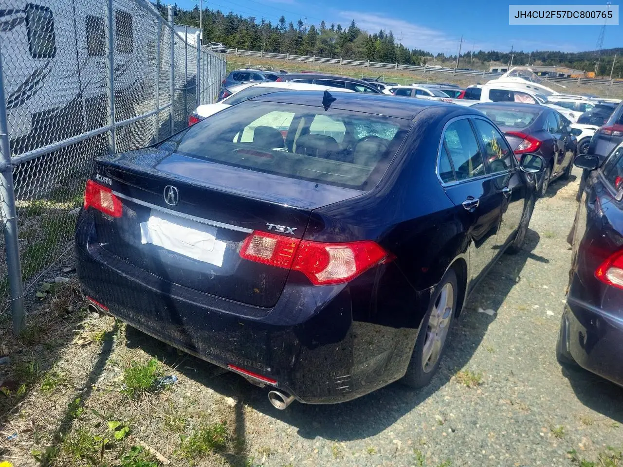 2013 Acura Tsx VIN: JH4CU2F57DC800765 Lot: 55241906