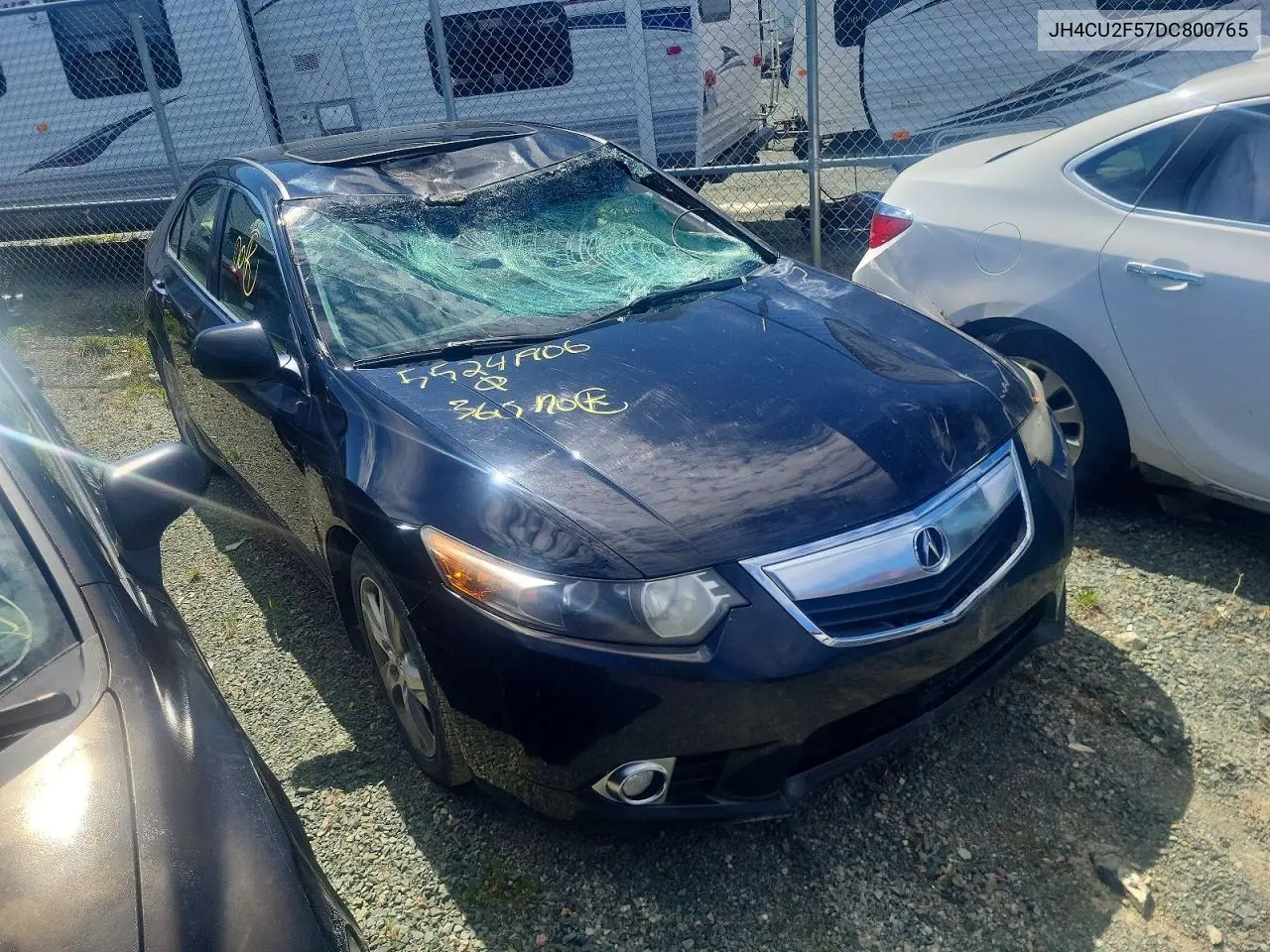 2013 Acura Tsx VIN: JH4CU2F57DC800765 Lot: 55241906