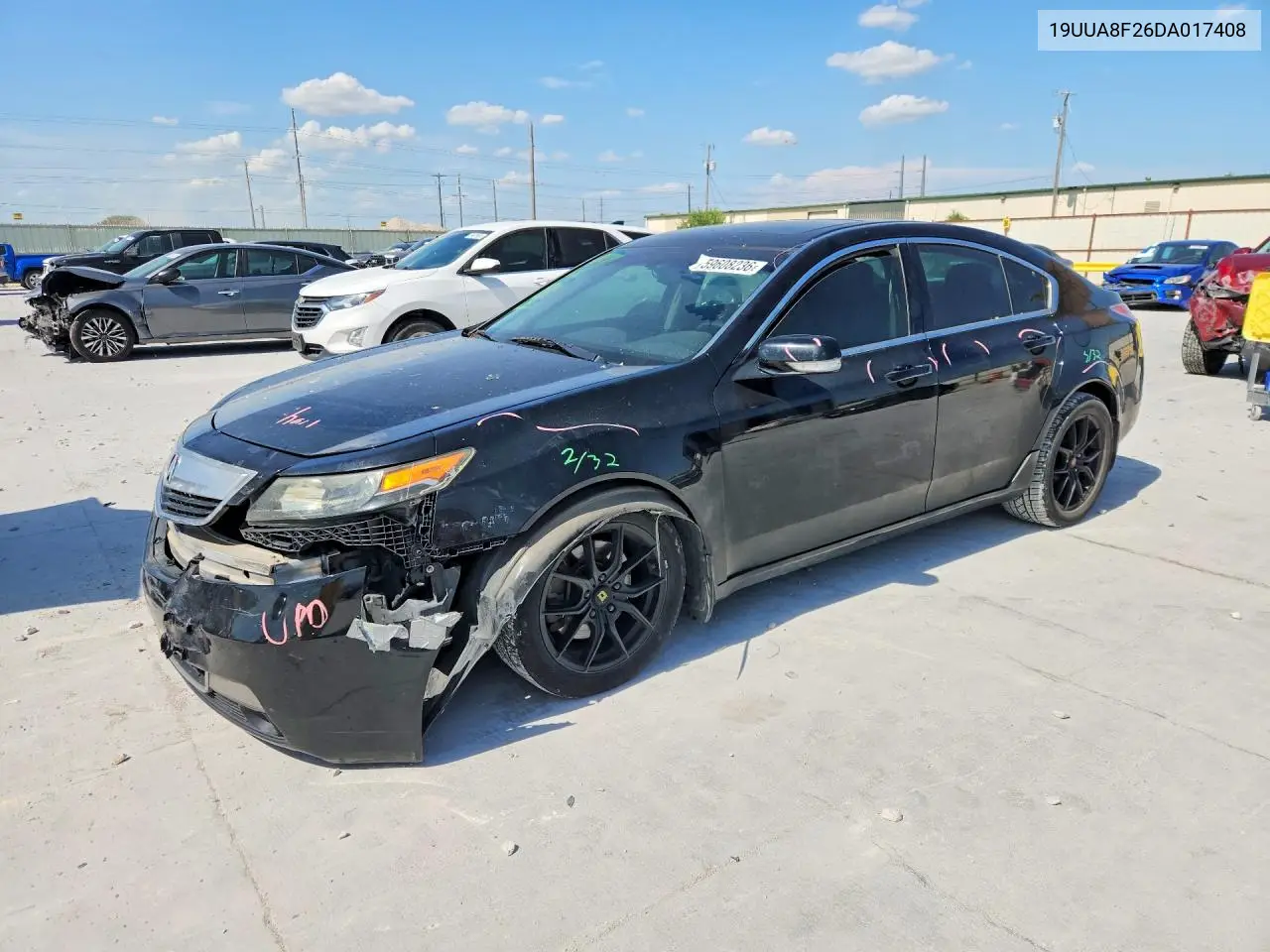 2013 Acura Tl VIN: 19UUA8F26DA017408 Lot: 59608236