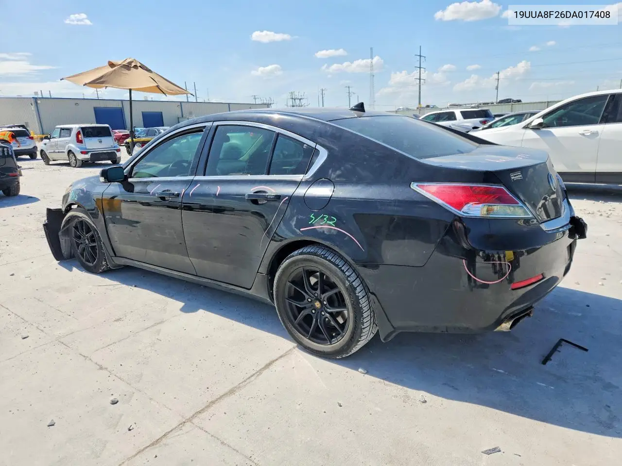 2013 Acura Tl VIN: 19UUA8F26DA017408 Lot: 59608236