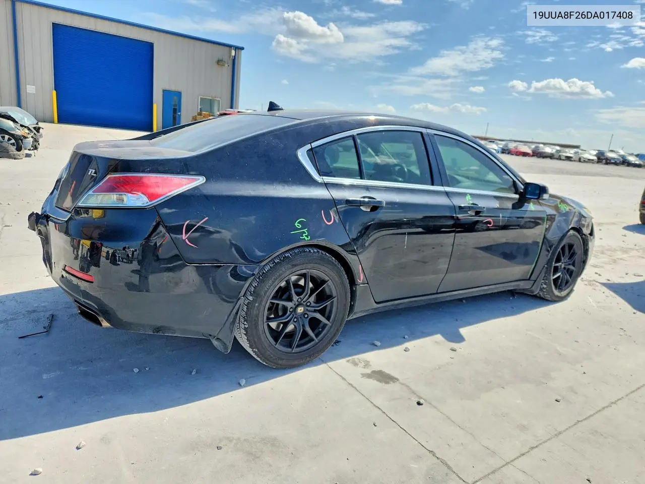 2013 Acura Tl VIN: 19UUA8F26DA017408 Lot: 59608236