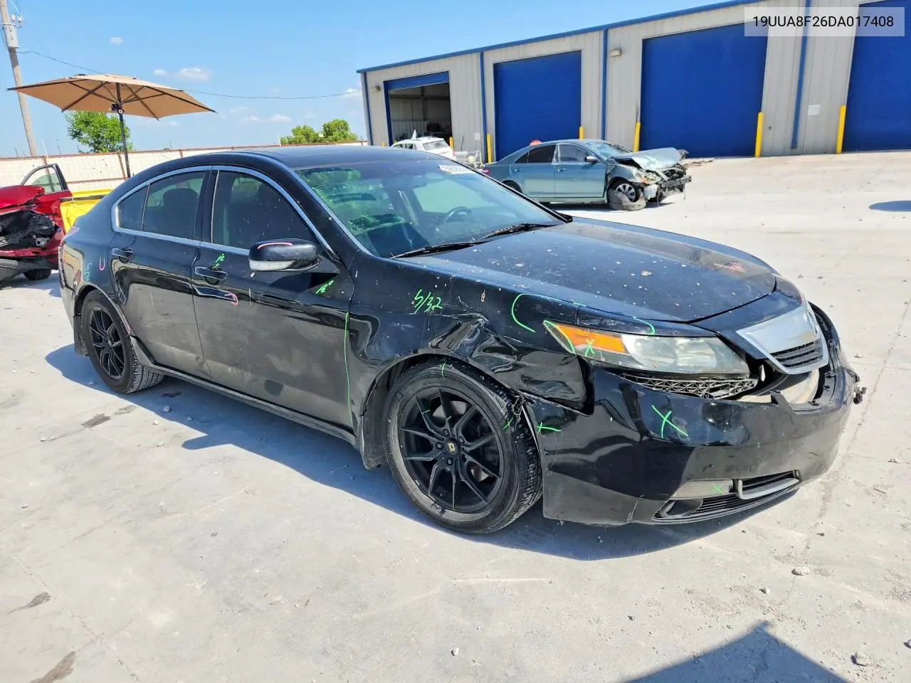 2013 Acura Tl VIN: 19UUA8F26DA017408 Lot: 59608236