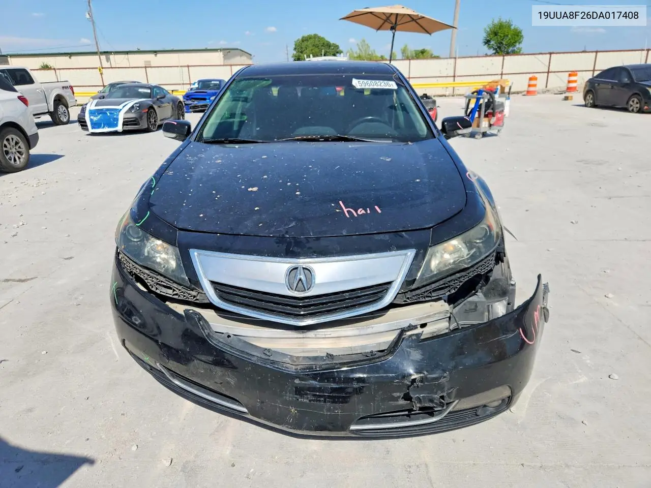 2013 Acura Tl VIN: 19UUA8F26DA017408 Lot: 59608236