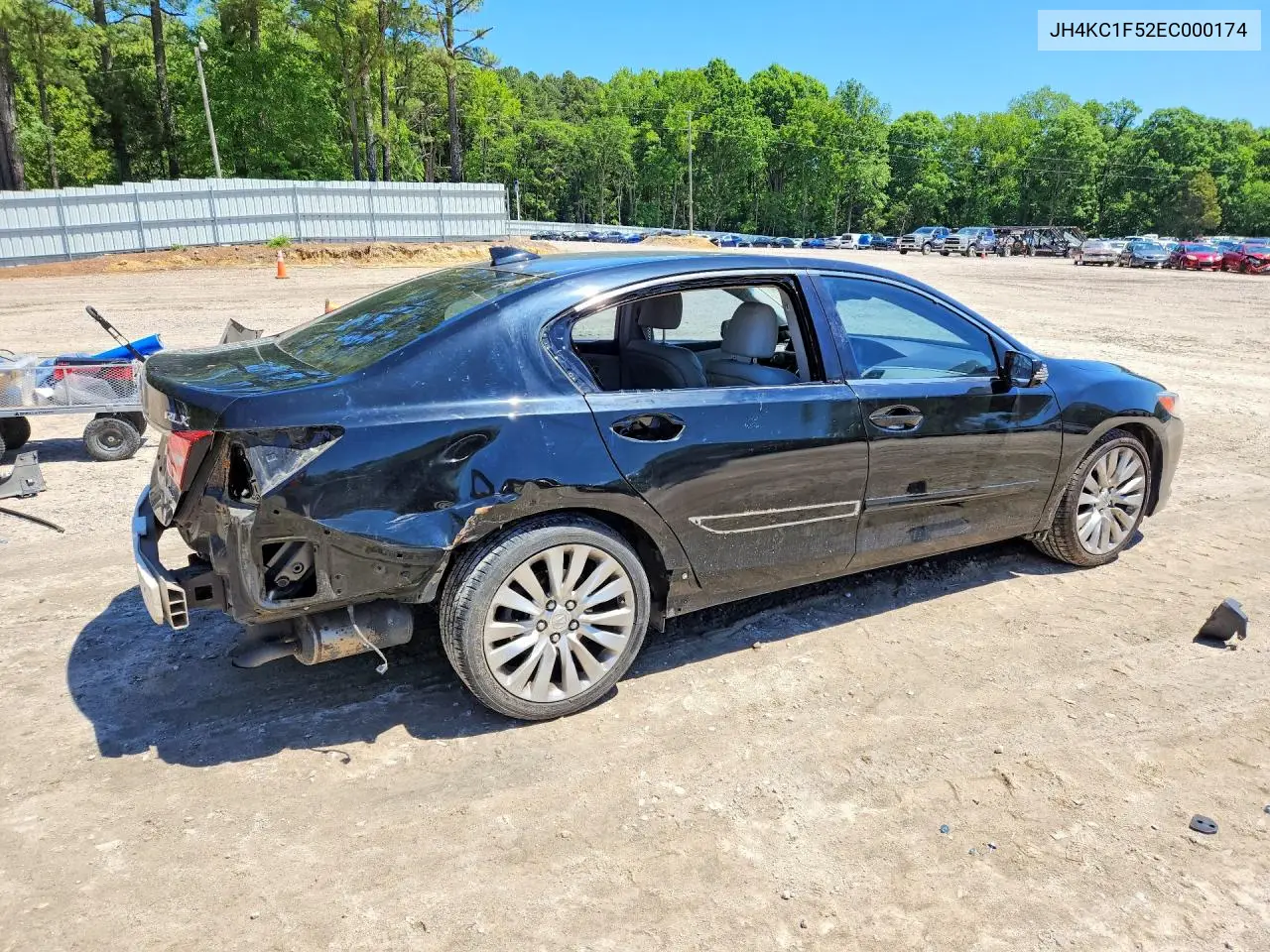 2014 Acura Rlx Tech VIN: JH4KC1F52EC000174 Lot: 52902186