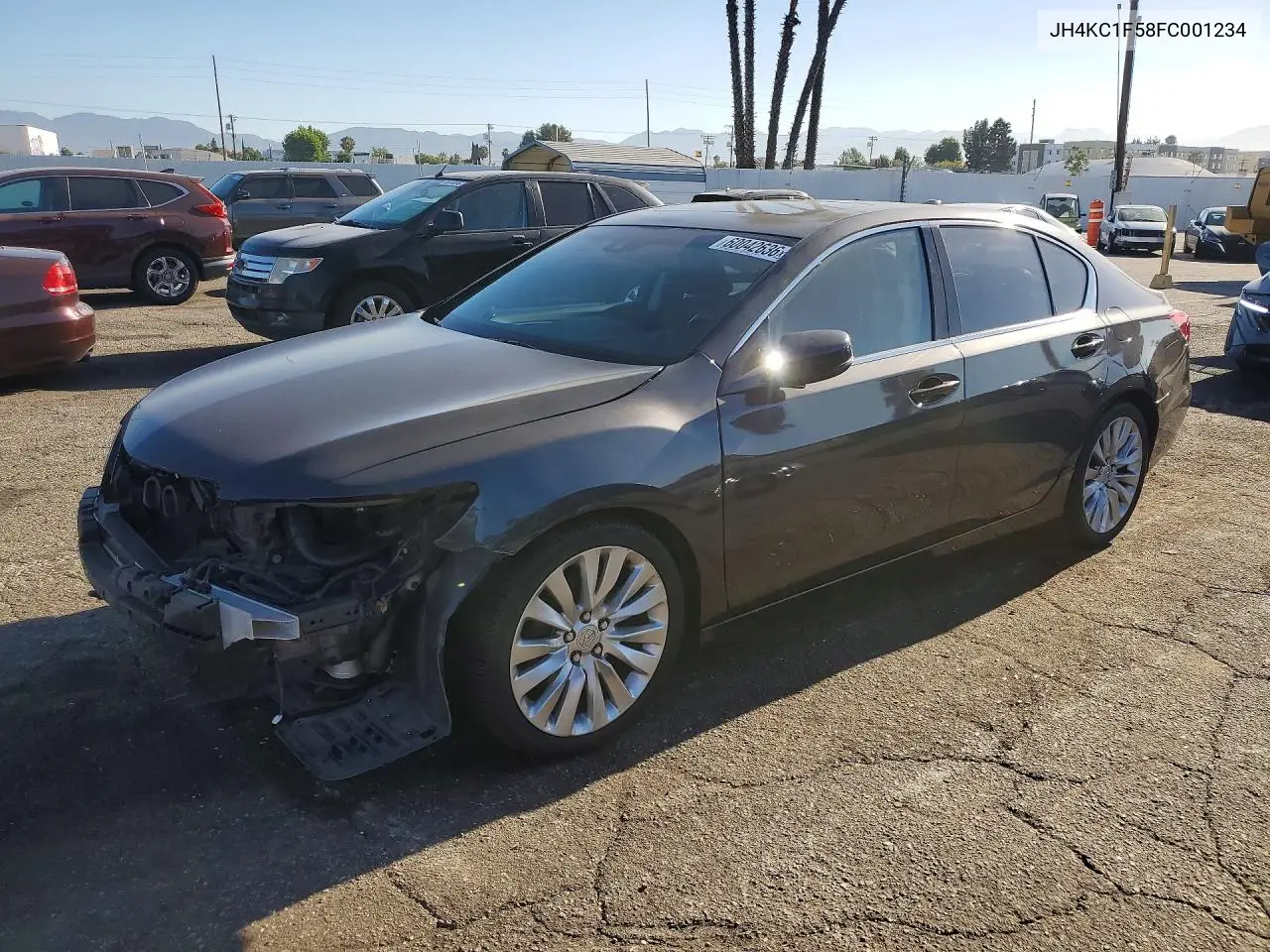 2015 Acura Rlx Tech VIN: JH4KC1F58FC001234 Lot: 60042636