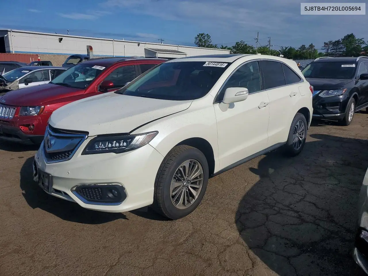 2016 Acura Rdx Advance VIN: 5J8TB4H72GL005694 Lot: 56144816