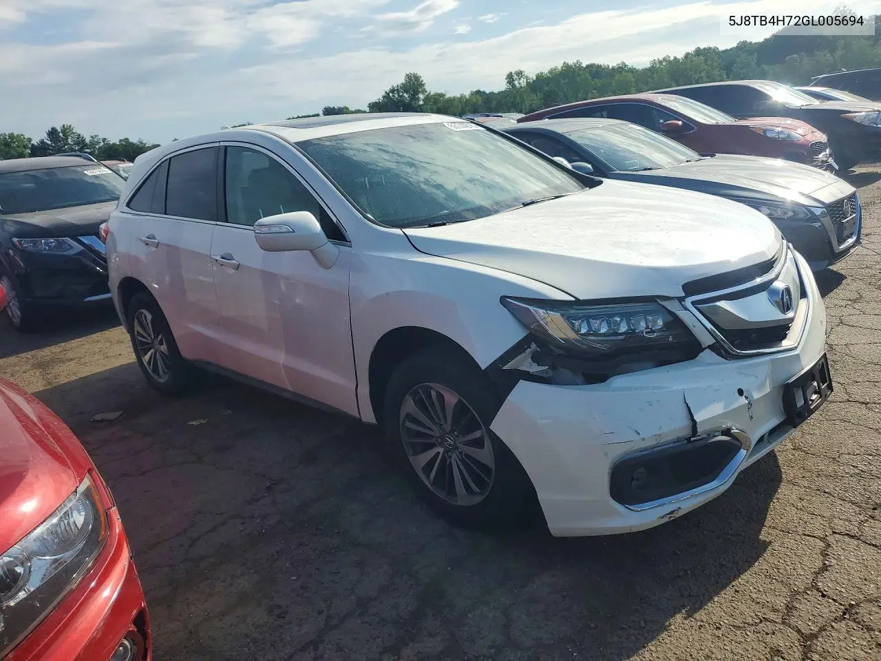 2016 Acura Rdx Advance VIN: 5J8TB4H72GL005694 Lot: 56144816