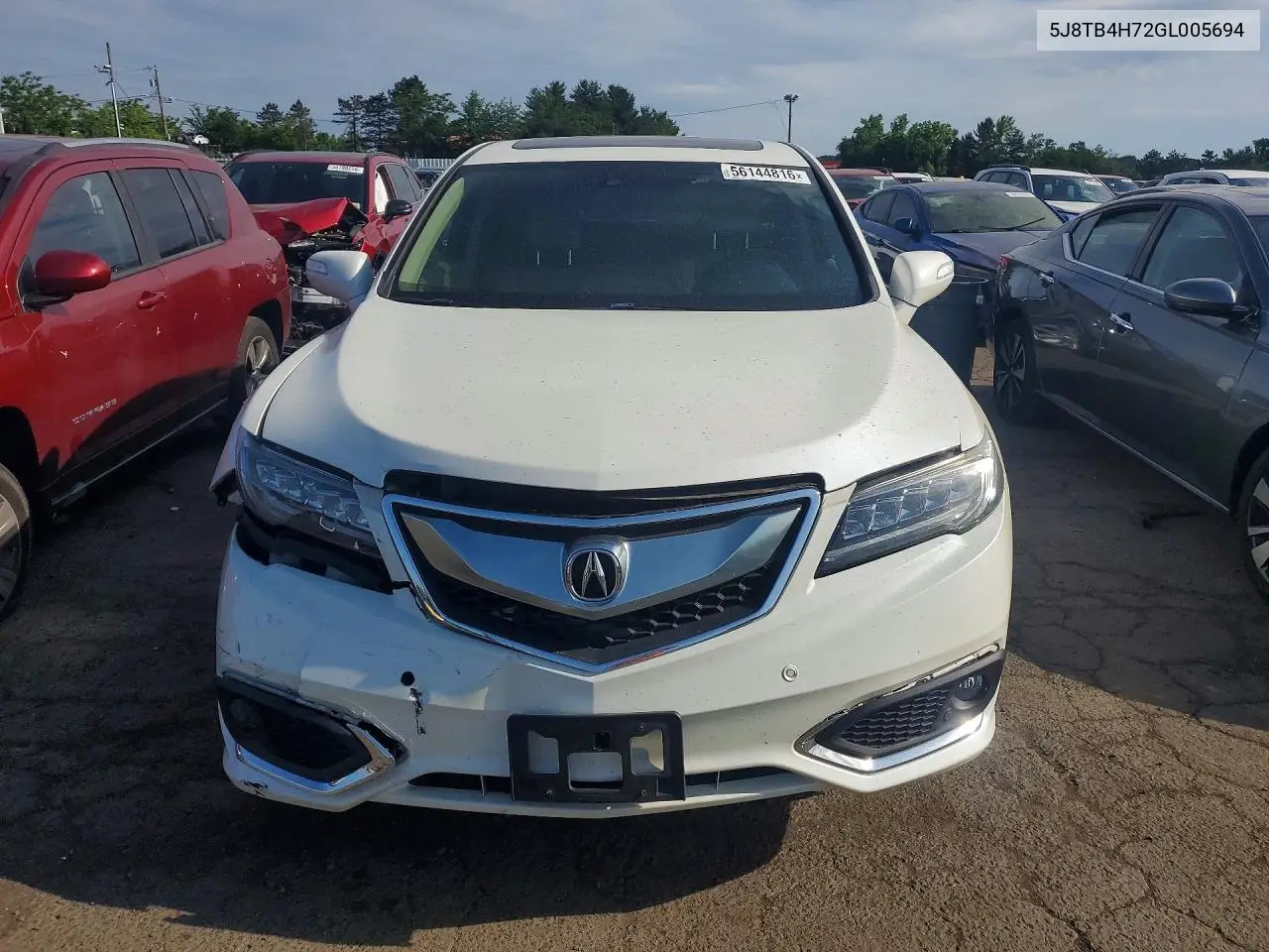 2016 Acura Rdx Advance VIN: 5J8TB4H72GL005694 Lot: 56144816