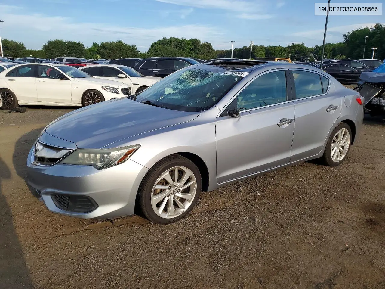 2016 Acura Ilx Base Watch Plus VIN: 19UDE2F33GA008566 Lot: 56289646
