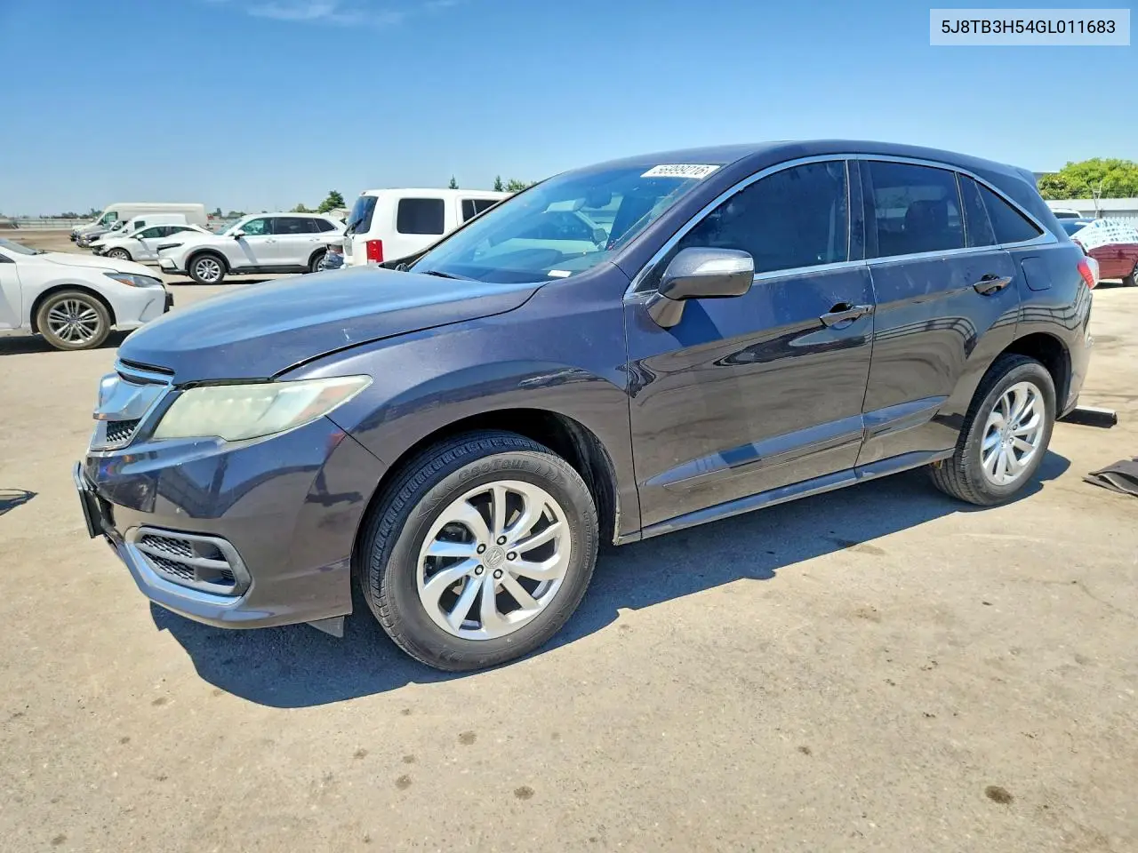 2016 Acura Rdx Technology VIN: 5J8TB3H54GL011683 Lot: 56999216