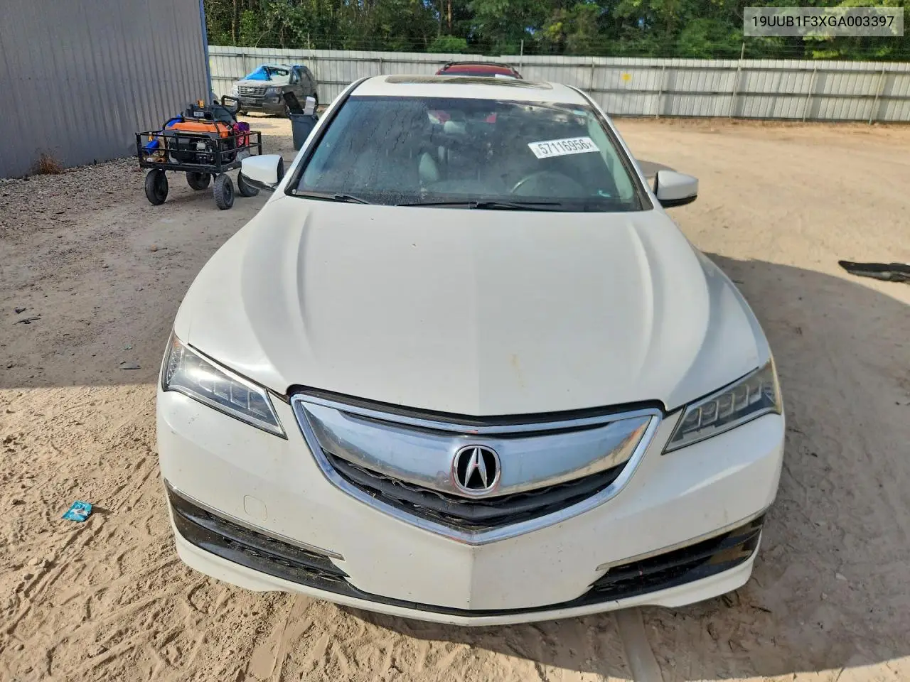 2016 Acura Tlx VIN: 19UUB1F3XGA003397 Lot: 57116956