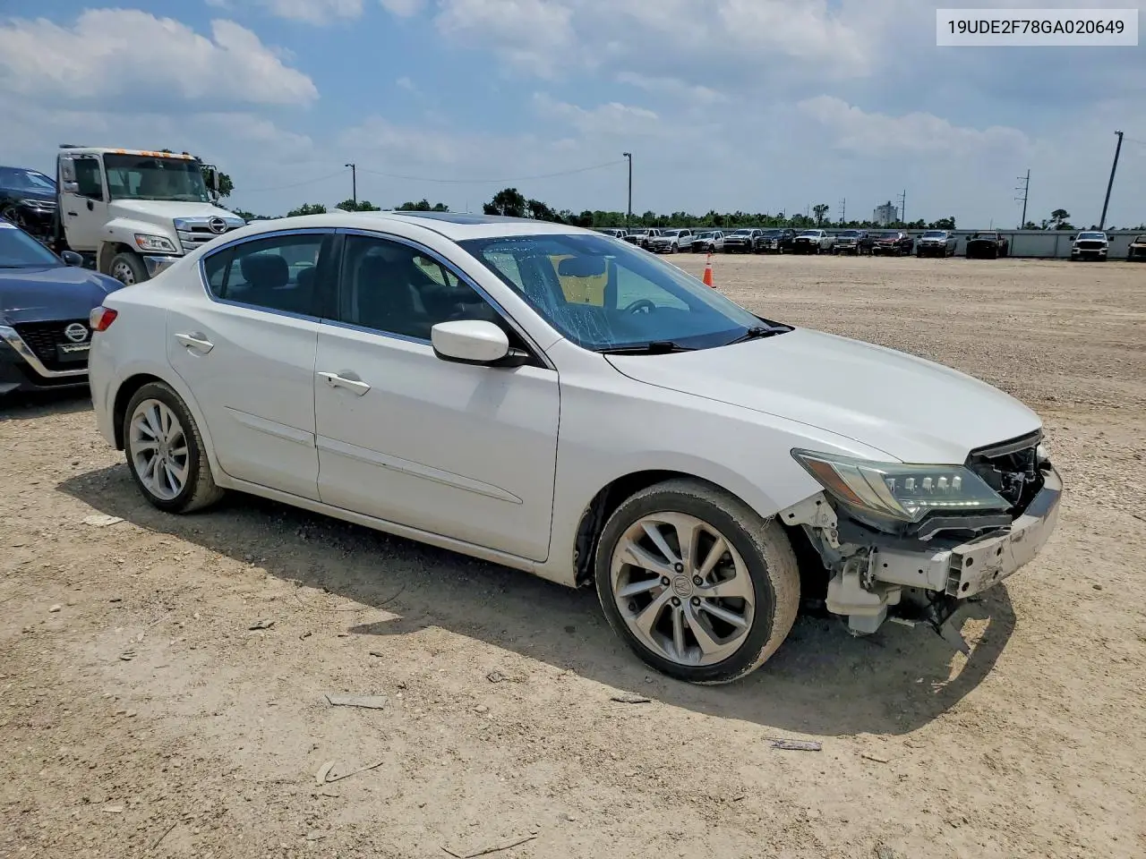 2016 Acura Ilx Premium VIN: 19UDE2F78GA020649 Lot: 58381196