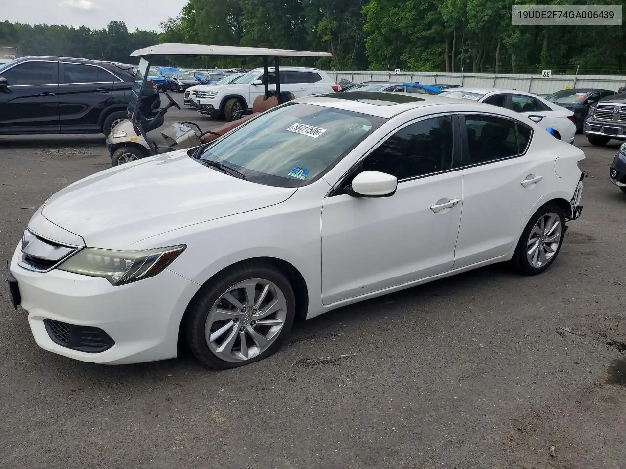 2016 Acura Ilx Premium VIN: 19UDE2F74GA006439 Lot: 58411506