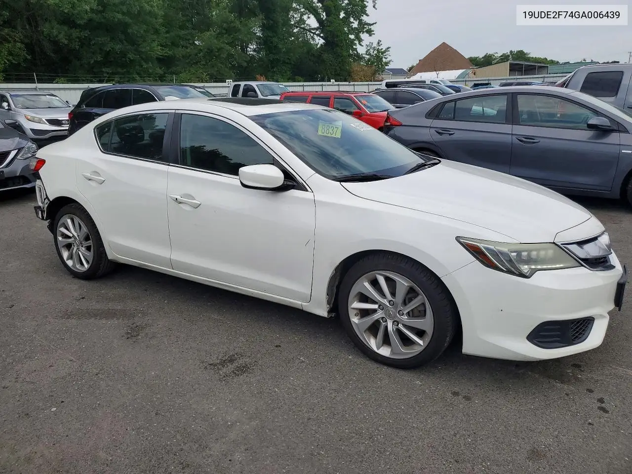 2016 Acura Ilx Premium VIN: 19UDE2F74GA006439 Lot: 58411506