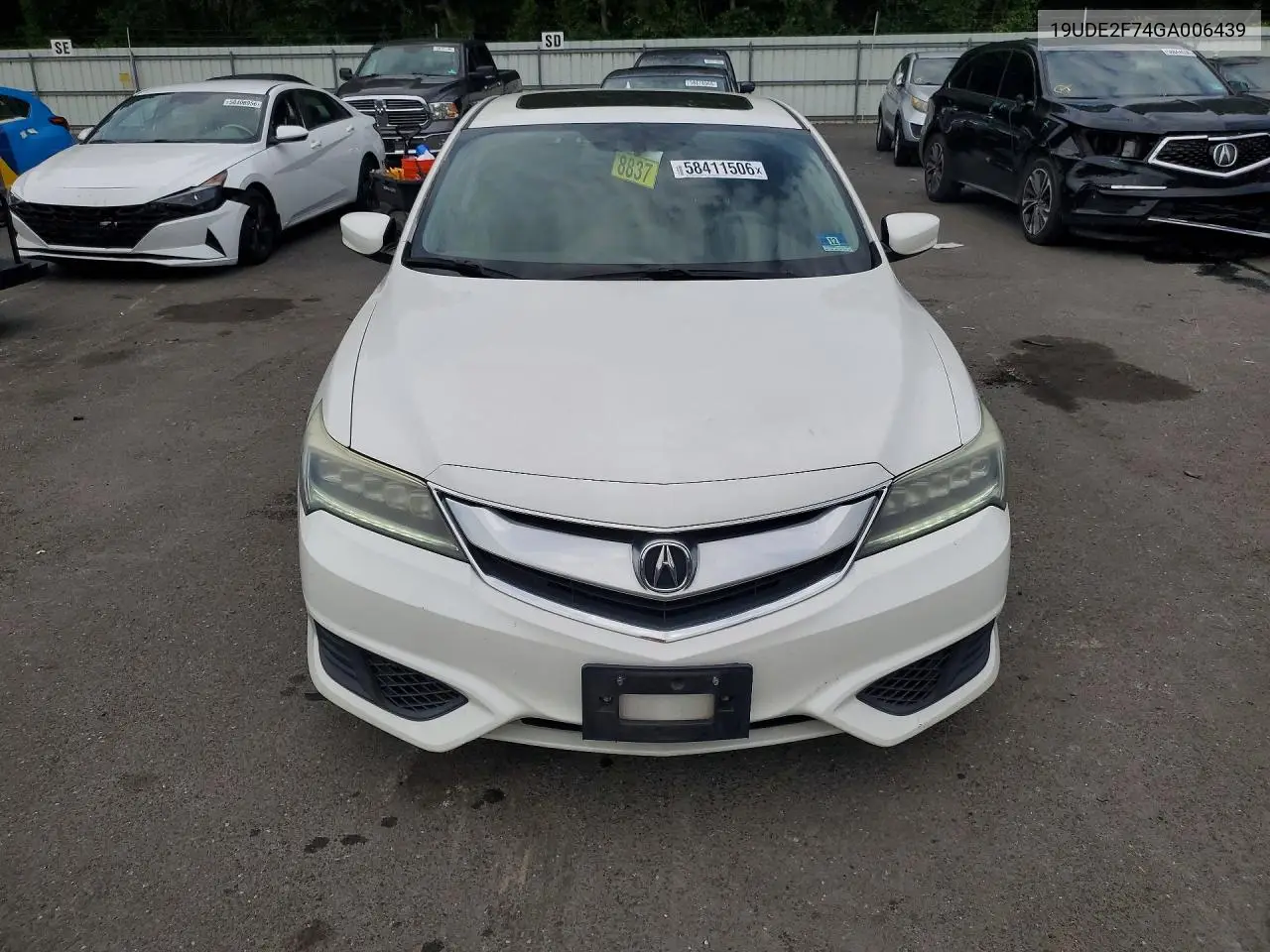 2016 Acura Ilx Premium VIN: 19UDE2F74GA006439 Lot: 58411506
