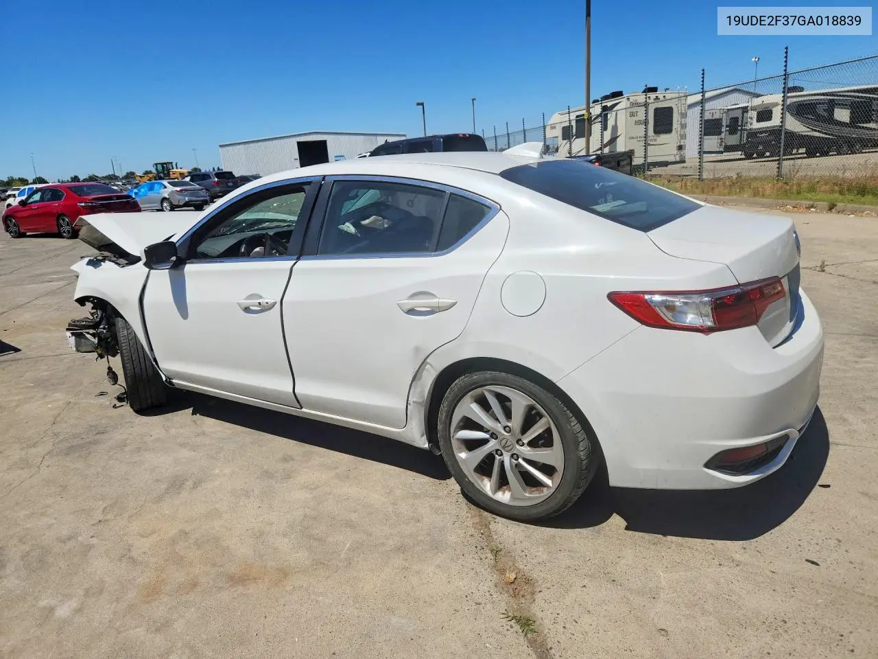 2016 Acura Ilx Base Watch Plus VIN: 19UDE2F37GA018839 Lot: 58631916