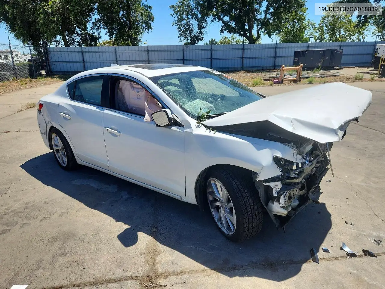 2016 Acura Ilx Base Watch Plus VIN: 19UDE2F37GA018839 Lot: 58631916