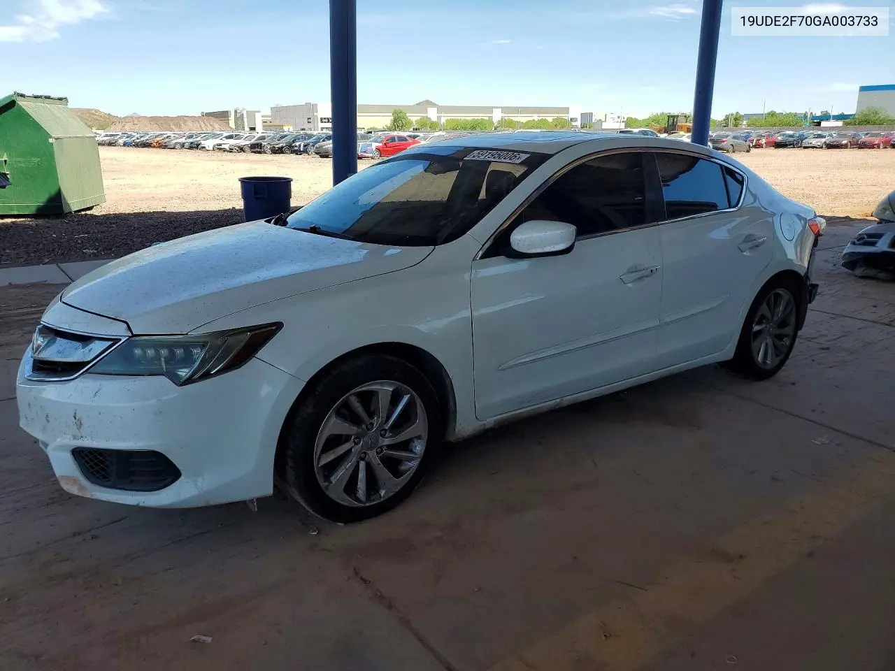 2016 Acura Ilx Premium VIN: 19UDE2F70GA003733 Lot: 59195006