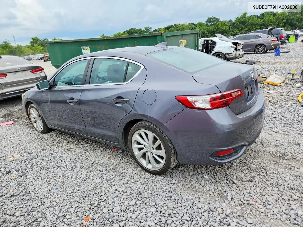 2017 Acura Ilx Premium VIN: 19UDE2F79HA002808 Lot: 55399576