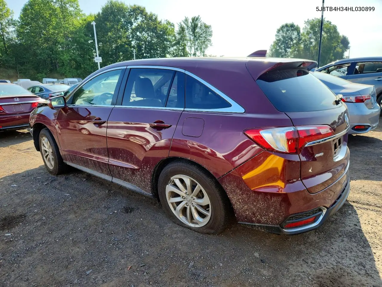 2017 Acura Rdx VIN: 5J8TB4H34HL030899 Lot: 55879666