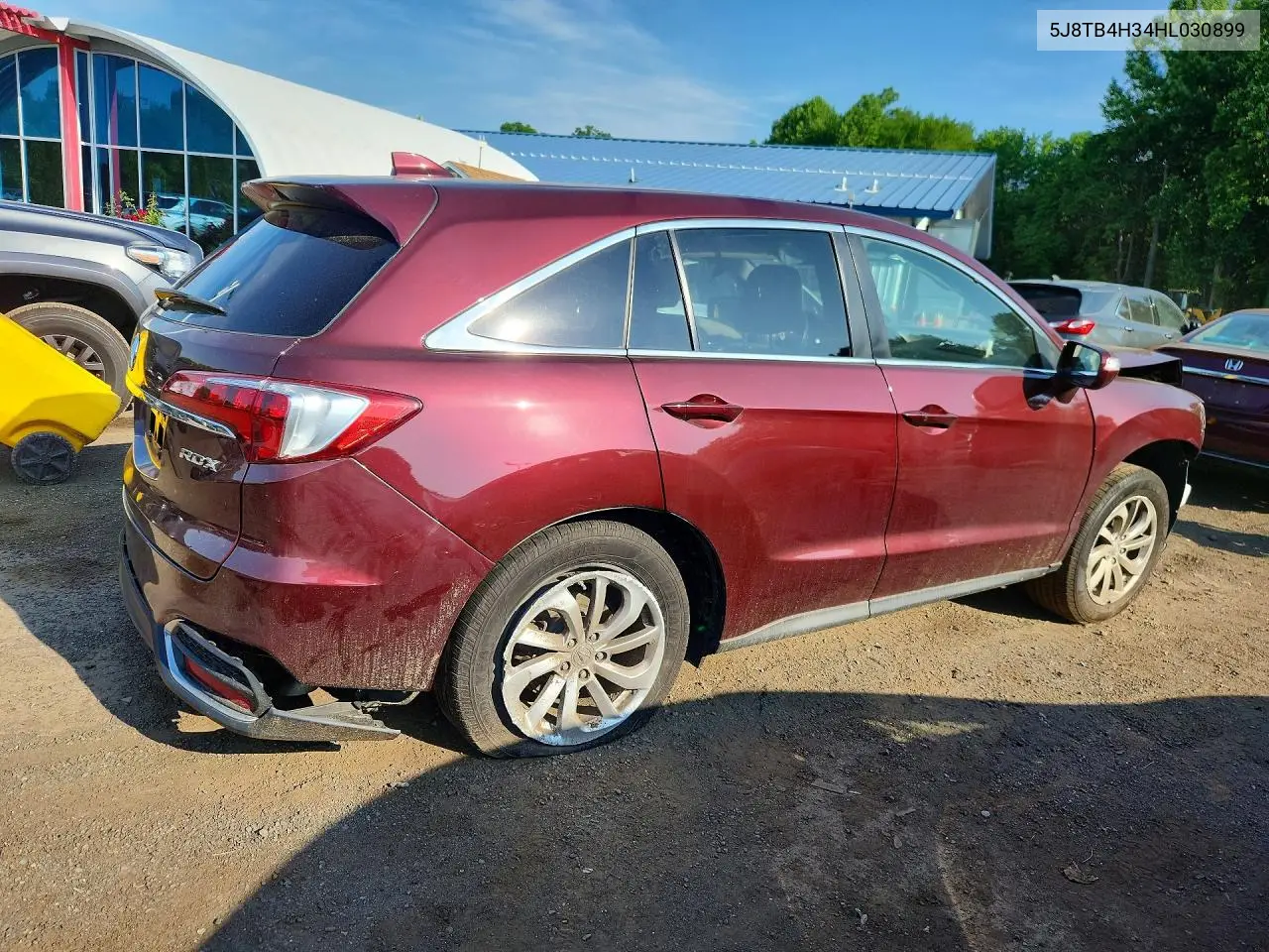 2017 Acura Rdx VIN: 5J8TB4H34HL030899 Lot: 55879666