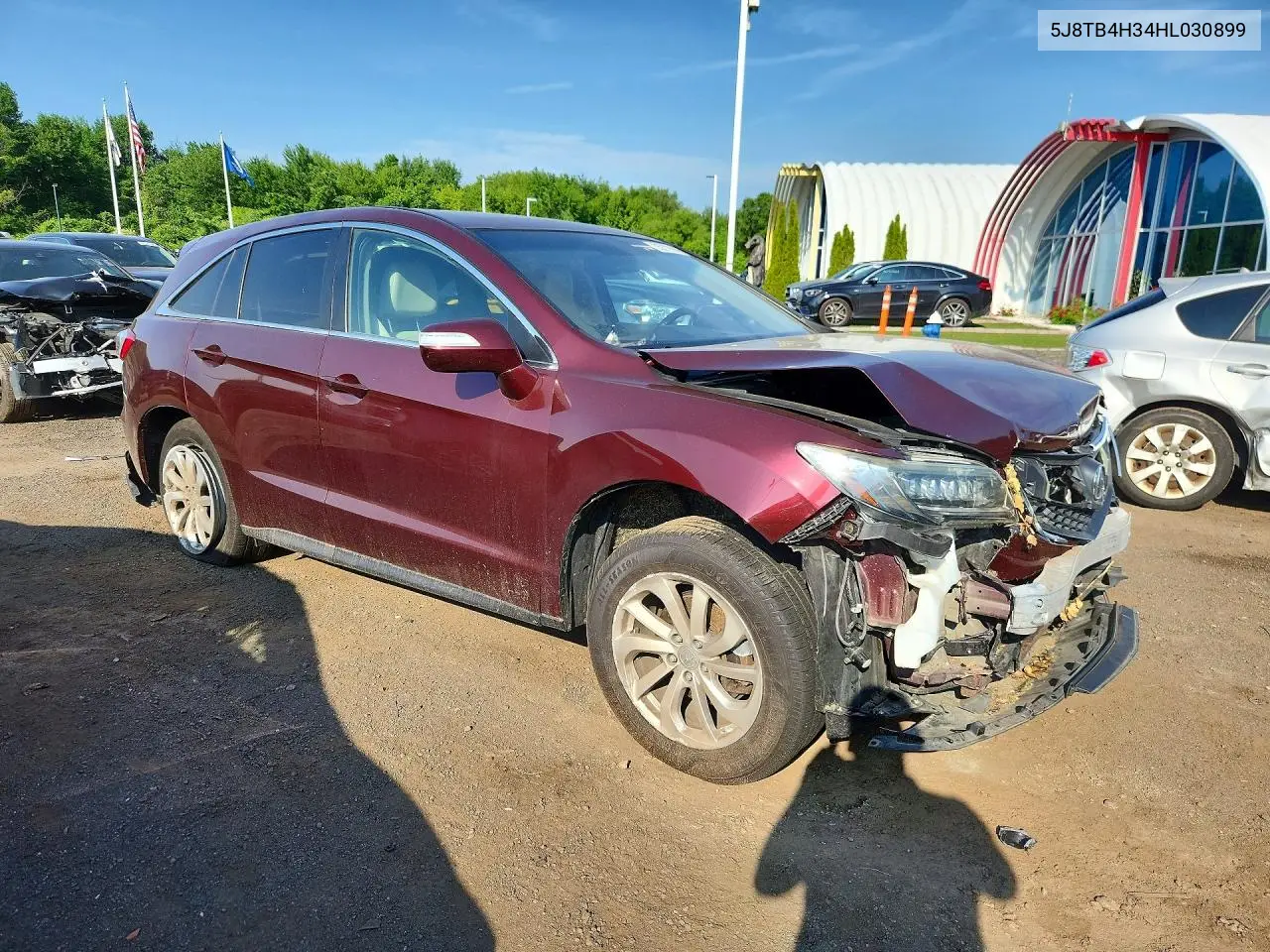 2017 Acura Rdx VIN: 5J8TB4H34HL030899 Lot: 55879666