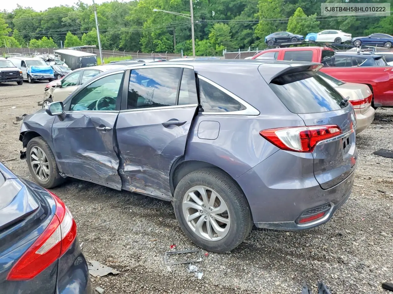 2017 Acura Rdx Technology VIN: 5J8TB4H58HL010222 Lot: 56491506