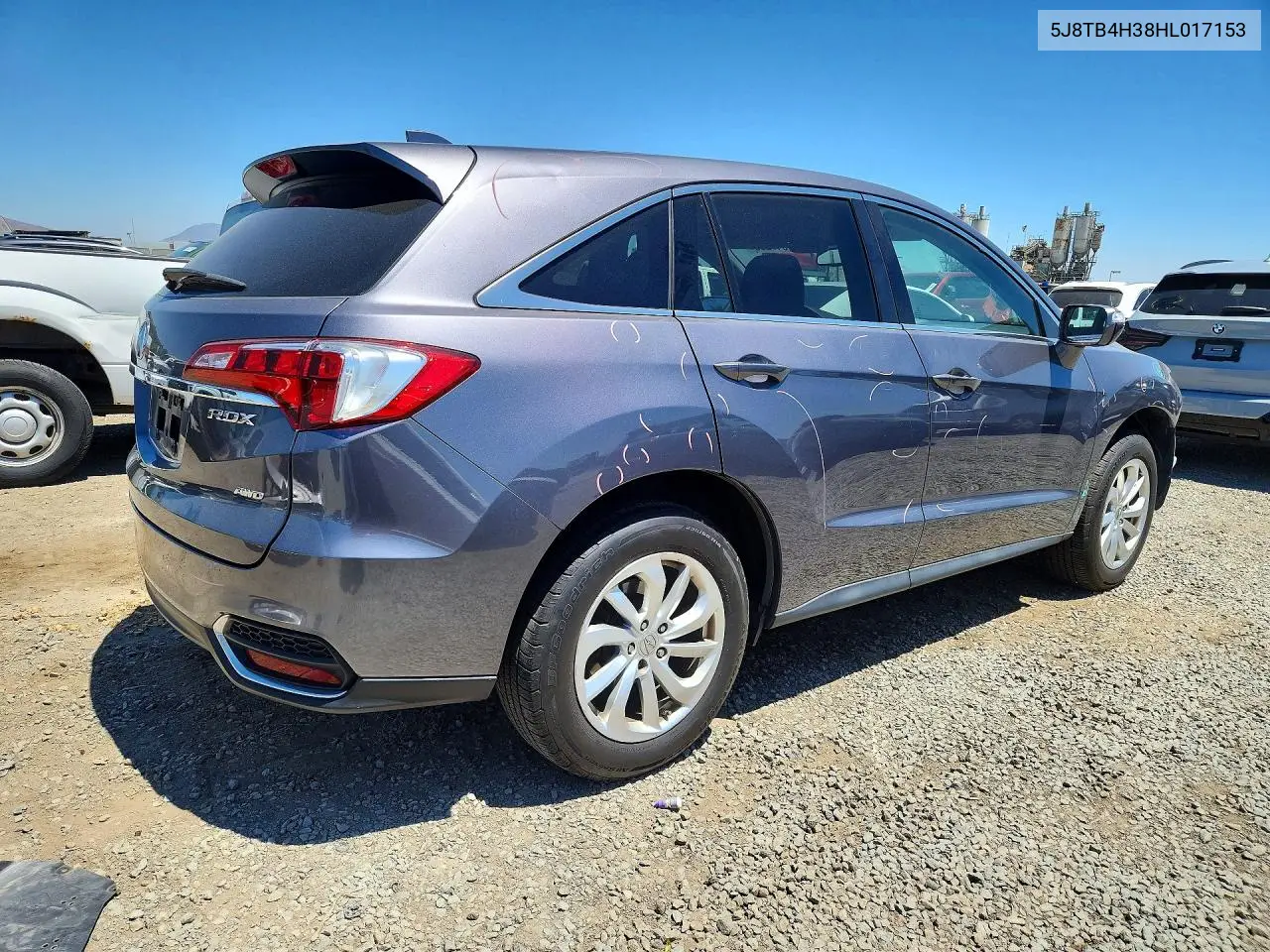 2017 Acura Rdx VIN: 5J8TB4H38HL017153 Lot: 57547286