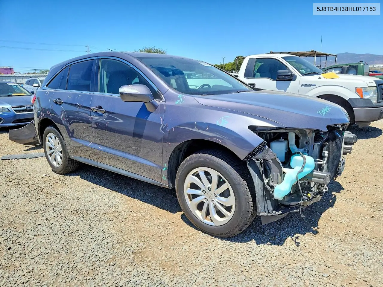 2017 Acura Rdx VIN: 5J8TB4H38HL017153 Lot: 57547286