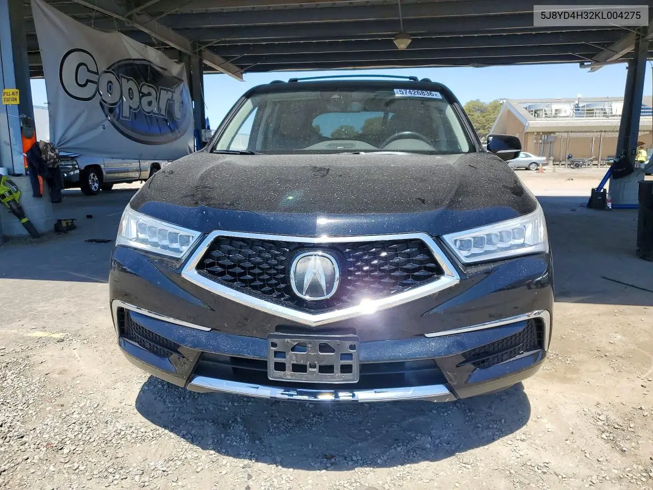 2019 Acura Mdx VIN: 5J8YD4H32KL004275 Lot: 57426836