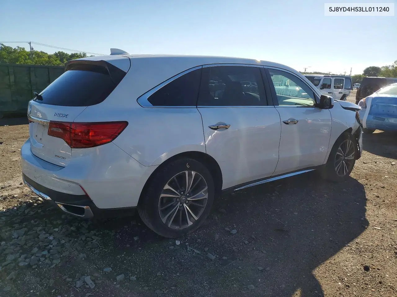 2020 Acura Mdx Technology VIN: 5J8YD4H53LL011240 Lot: 57165156