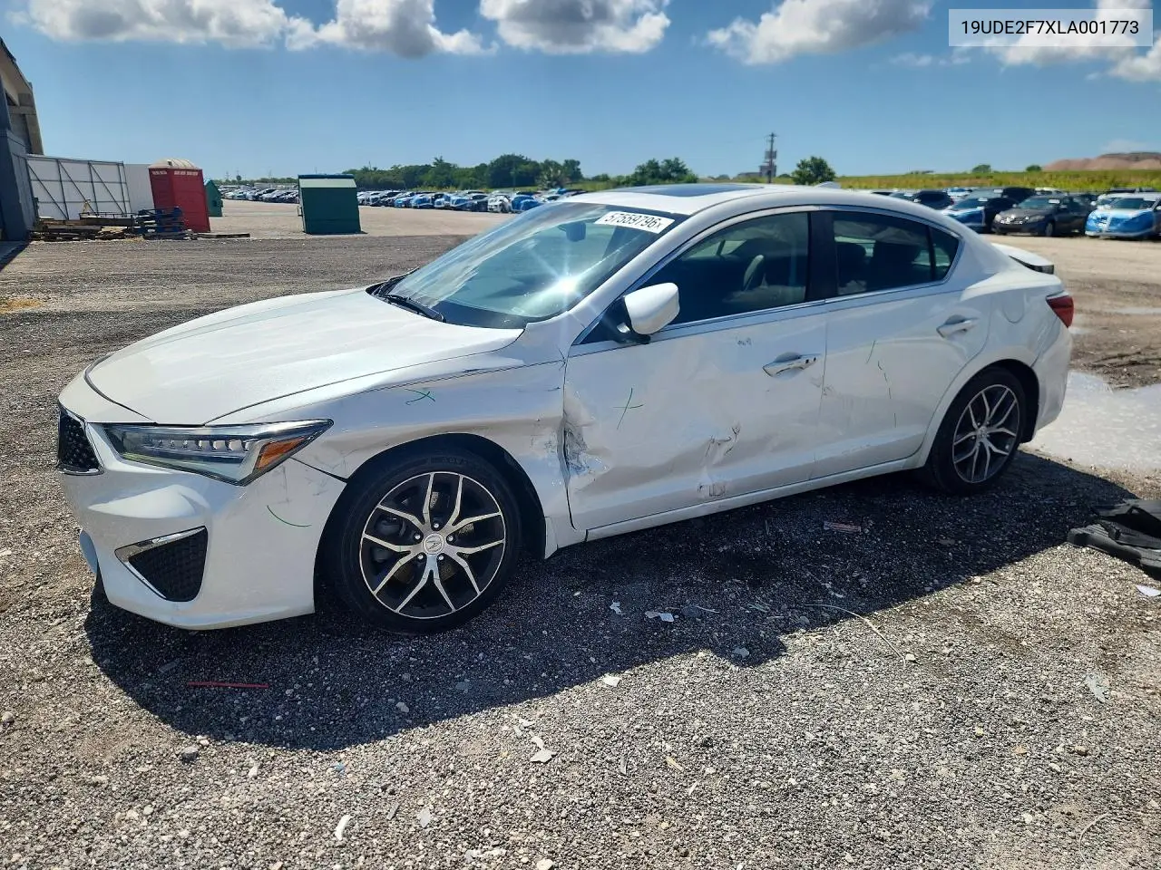 2020 Acura Ilx Premium VIN: 19UDE2F7XLA001773 Lot: 57559796